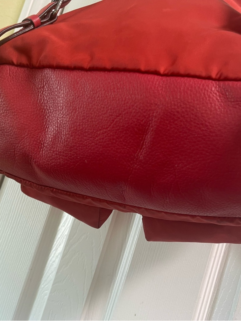 Large Red New York COACH Backpack - Picture 8 of 12
